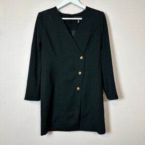 WHITE HOUSE BLACK MARKET Black Blazer Dress, Size Petitie 8P